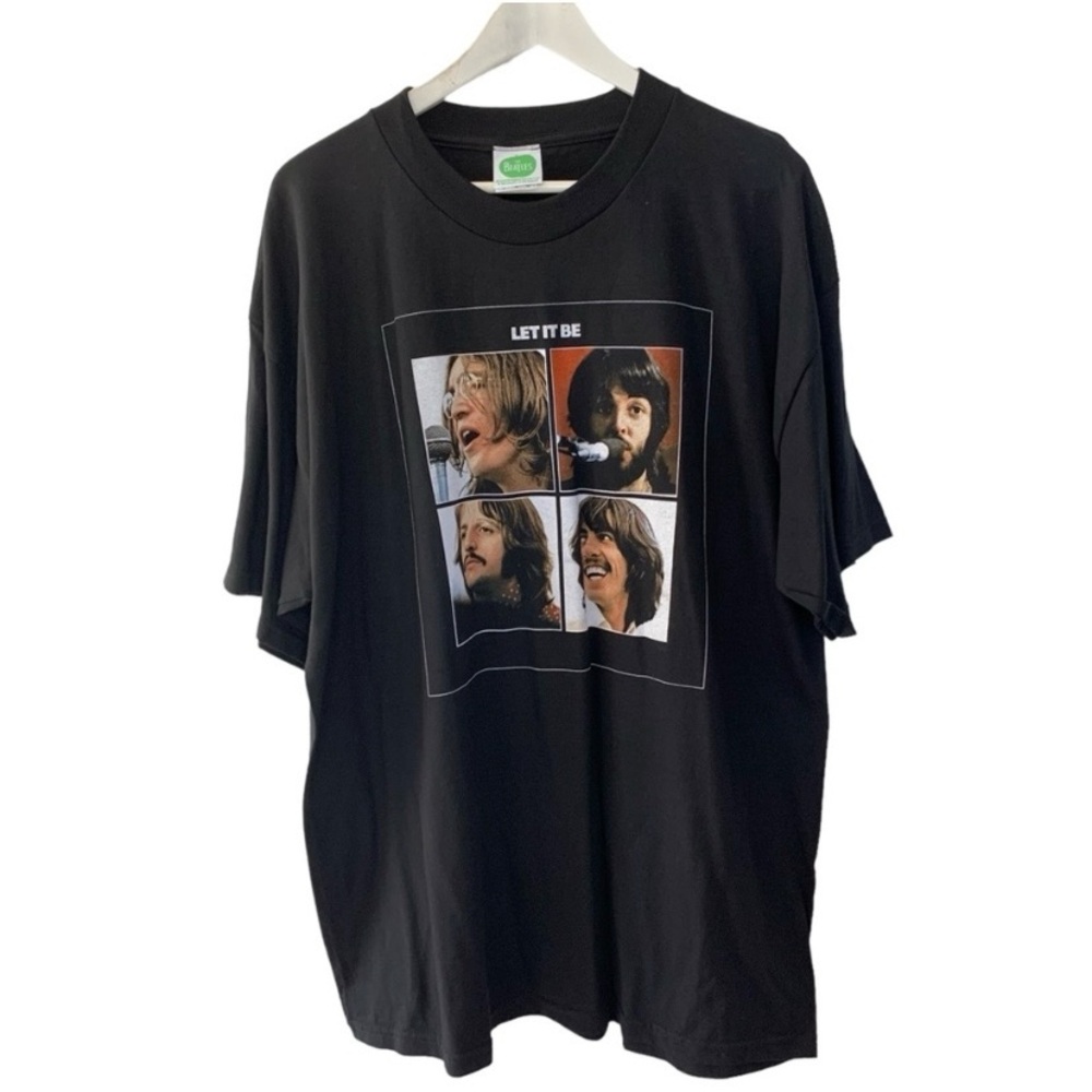 NEW The Beatles Let it Be 2009 Black Graphic Band T Shirt Men Size XL